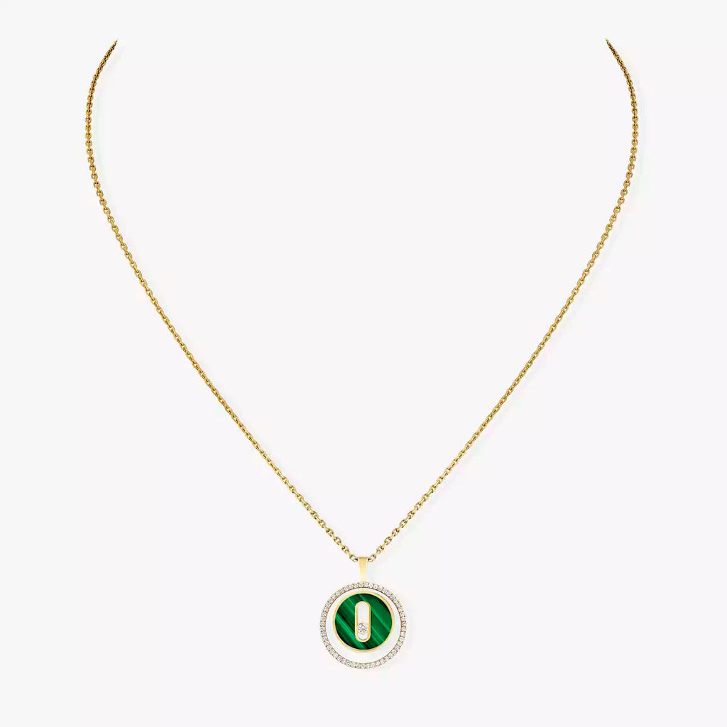 [Lumi Jewels]Lucky Move Diamond Necklace in Rose Gold and White Mother-of-Pearl