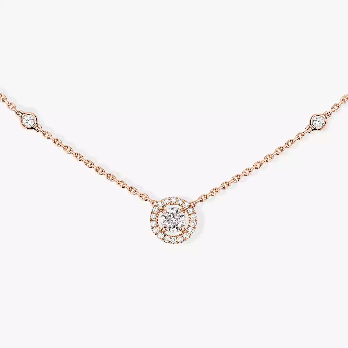 [Lumi Jewels]Diamond Necklace 0,20ct Brilliant Shape Joy