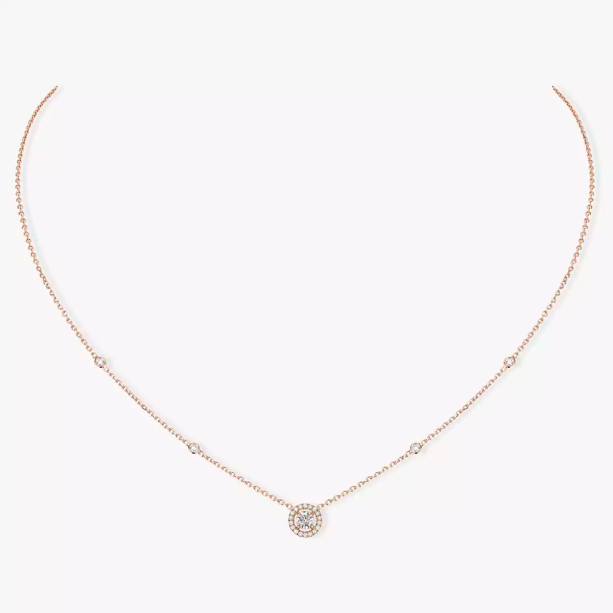 [Lumi]Diamond Necklace 0,20ct Brilliant Shape Joy