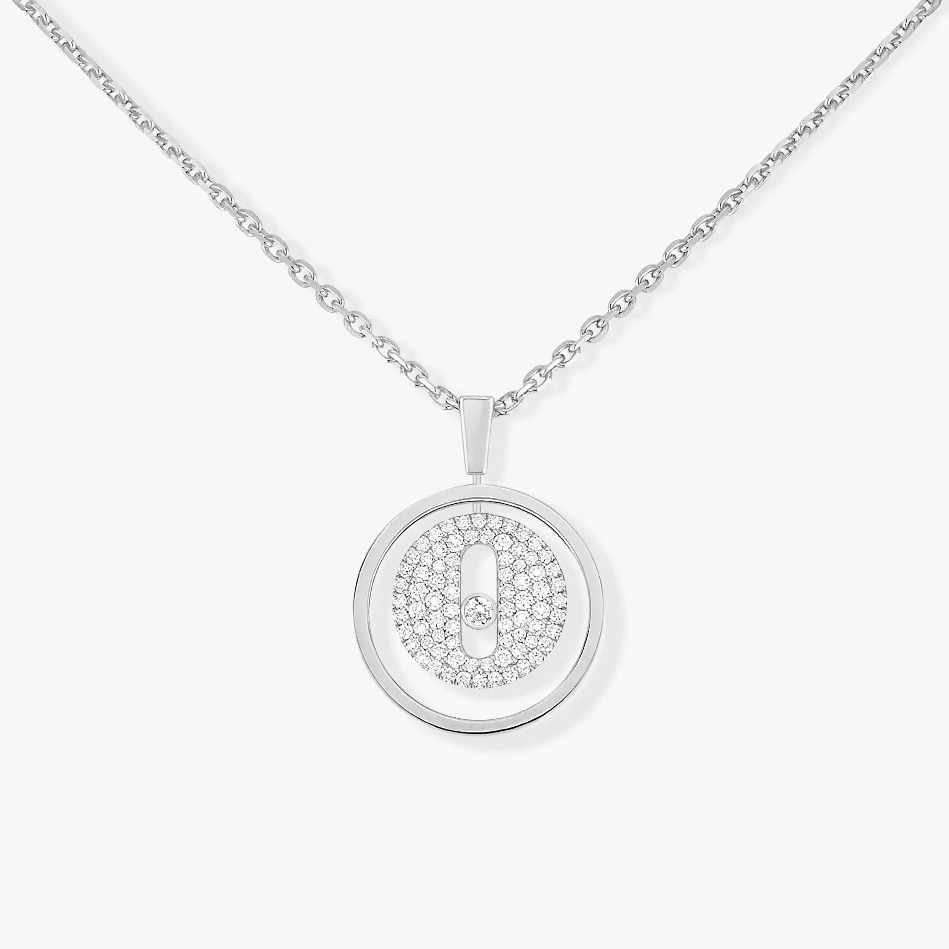 [Lumi]LUCKY MOVER PM PAVED NECKLACE