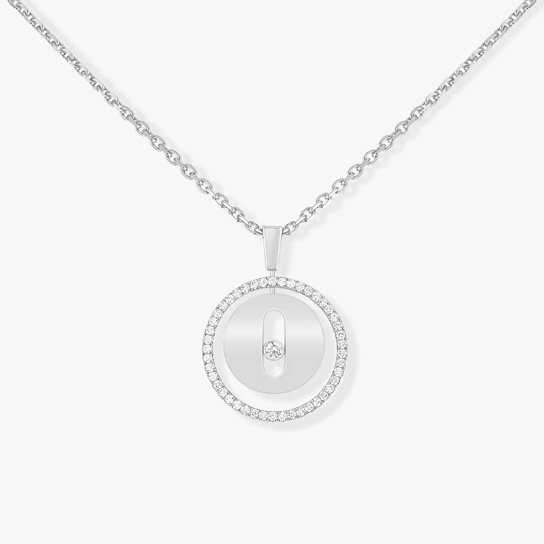 [Lumi]LUCKY MOVE PM NECKLACE SILVER DIAMOND