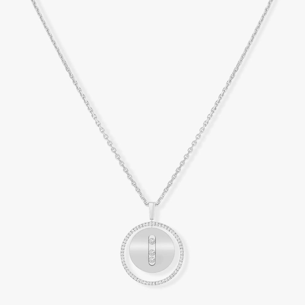 [Lumi]LUCKY MOVE MM SILVER DIAMOND NECKLACE