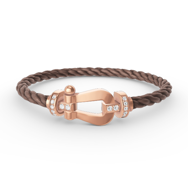[Lumi Jewels]FORCE LARGE HORSESHOE HALF DIAMOND BRACELET ROSE GOLD