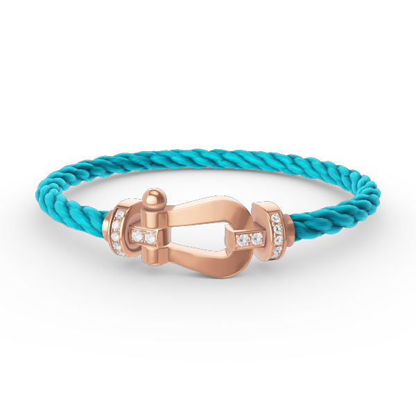 [Lumi Jewels]FORCE LARGE HORSESHOE HALF DIAMOND BRACELET ROSE GOLD