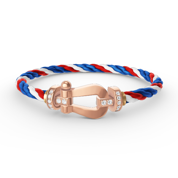 [Lumi Jewels]FORCE LARGE HORSESHOE HALF DIAMOND BRACELET ROSE GOLD