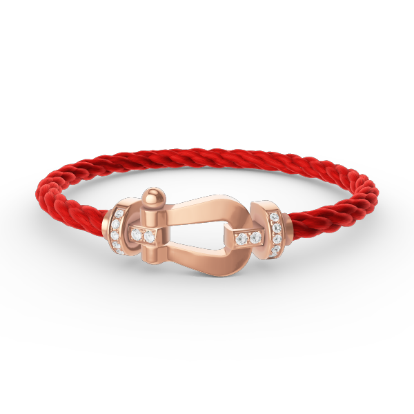 [Lumi Jewels]FORCE LARGE HORSESHOE HALF DIAMOND BRACELET ROSE GOLD