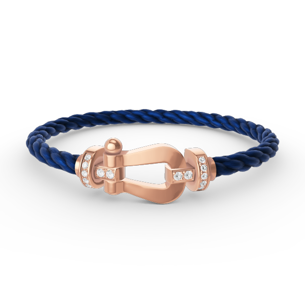 [Lumi Jewels]FORCE LARGE HORSESHOE HALF DIAMOND BRACELET ROSE GOLD