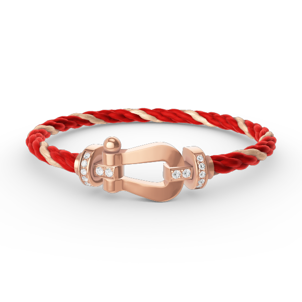 [Lumi Jewels]FORCE LARGE HORSESHOE HALF DIAMOND BRACELET ROSE GOLD