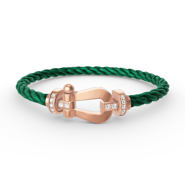 [Lumi Jewels]FORCE LARGE HORSESHOE HALF DIAMOND BRACELET ROSE GOLD