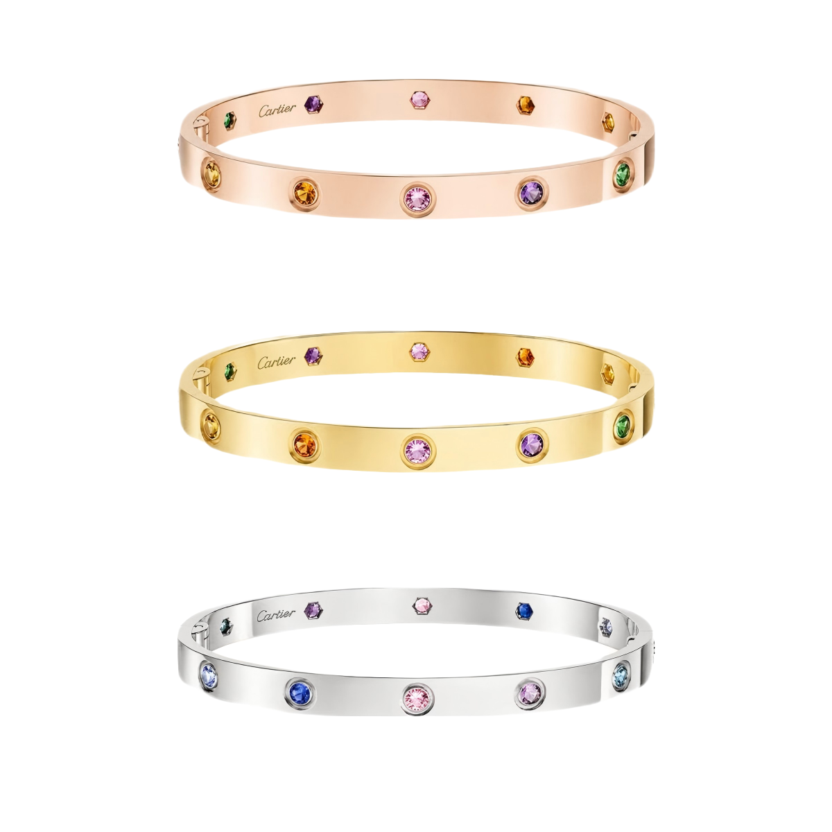 [Lumi Jewels]2026 RAINBOW LOVE BRACELET 6.1MM  10 DIAMONDS