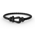 [Lumi Jewels]FORCE LARGE SERIES HORSESHOE BLACK SAMURAI BRACELET