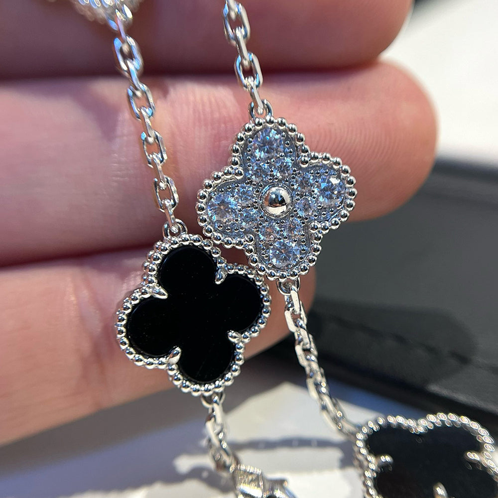 [Lumi Jewels] CLOVER 5 MOTIF ONYXS BRACELET COLLECTION