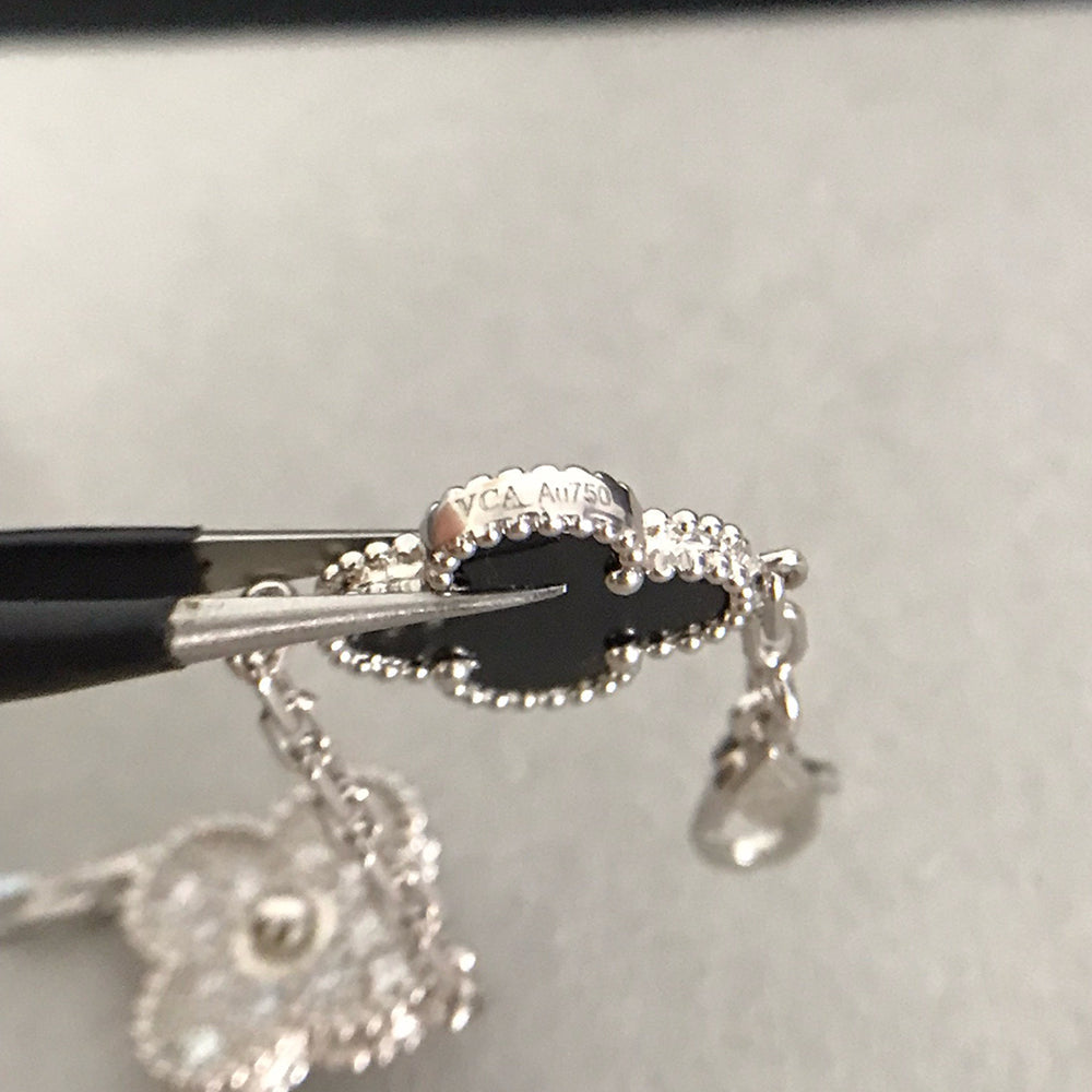 [Lumi Jewels] CLOVER 5 MOTIF ONYXS BRACELET COLLECTION