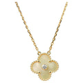 [Lumi Jewels]CLOVER 15MM DIAMOND GOLD MOTHER OF PEARL NECKLACE