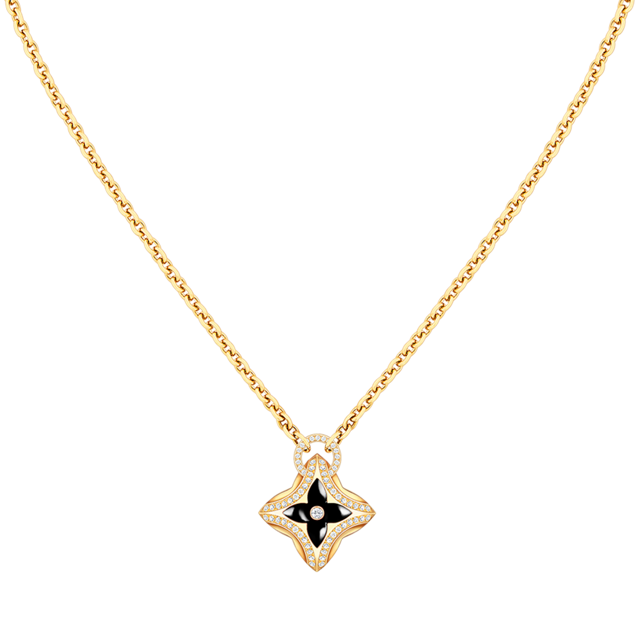 [Lumi Jewels]STAR PEDANT PINK GOLD DIAMOND NECKLACE