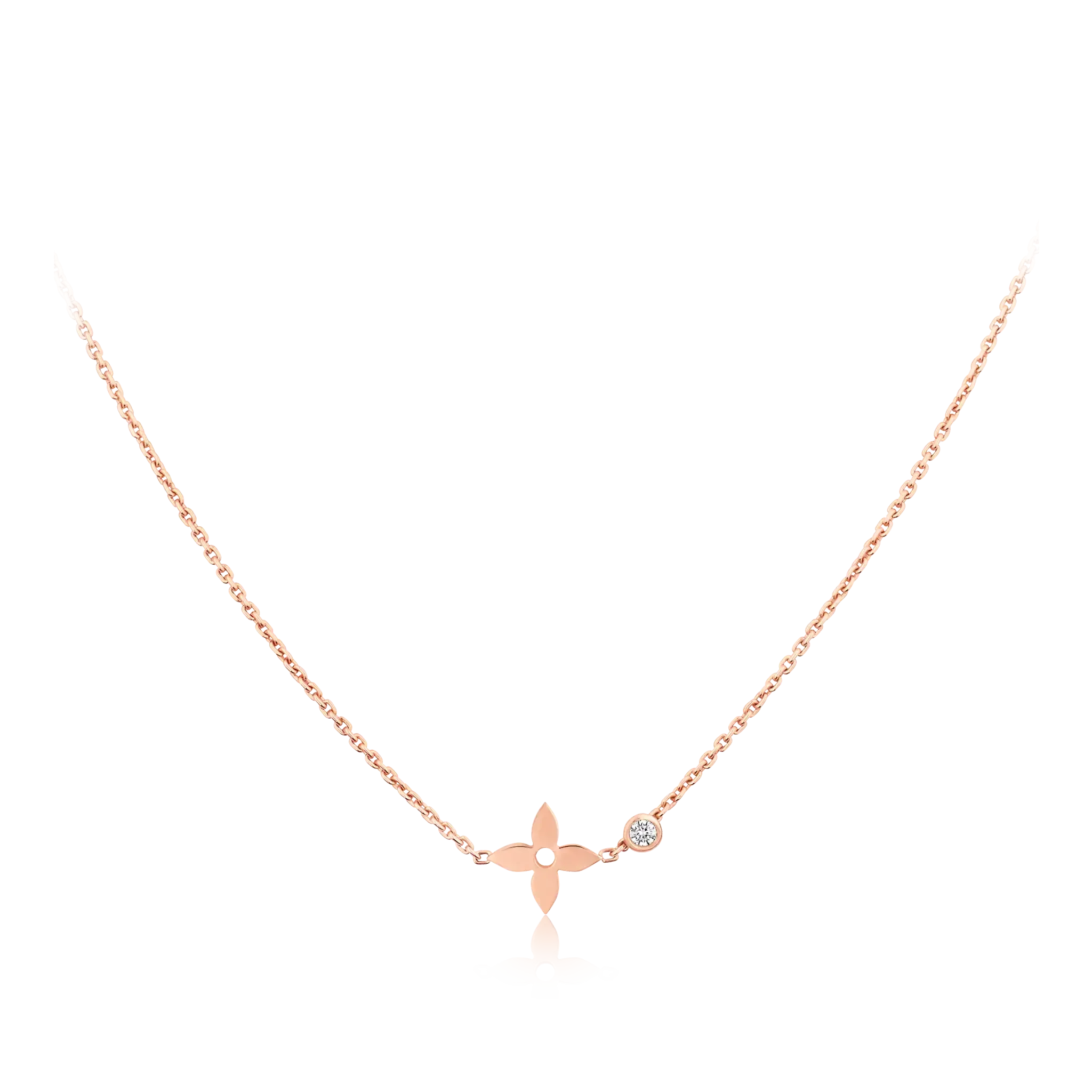 [Lumi Jewels]BLOSSOM PENDANT PINK GOLD AND DIAMOND