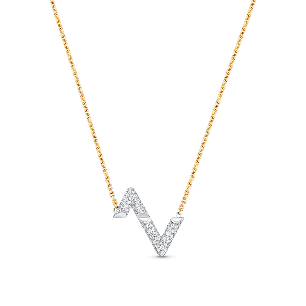 [Lumi Jewels]VOLT SILVER DIAMOND PEDANT NECKLACE