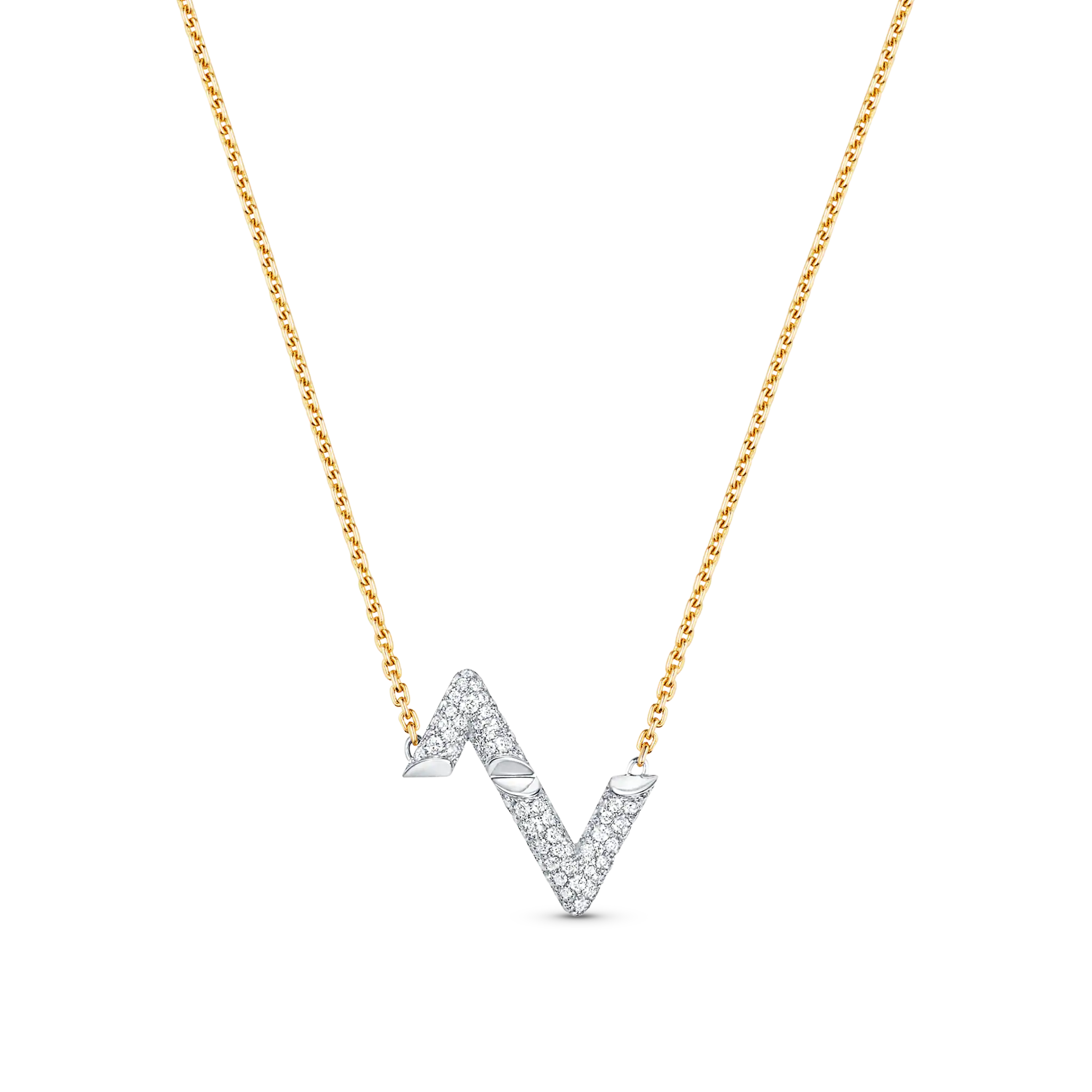 [Lumi Jewels]VOLT SILVER DIAMOND PEDANT NECKLACE