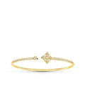 [Lumi Jewels]IDYLLE GOLD OPEN BRACELET DIAMOND PAVED