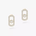[Lumi Jewels]So Move Pave_-Set Diamond Earrings in Silver