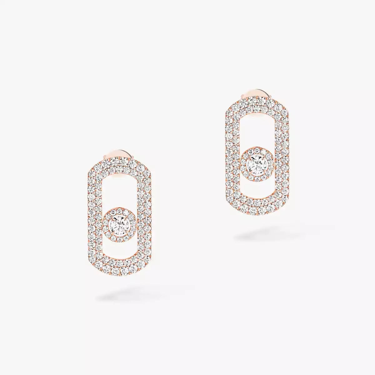 [Lumi Jewels]So Move Pave_-Set Diamond Earrings in Silver