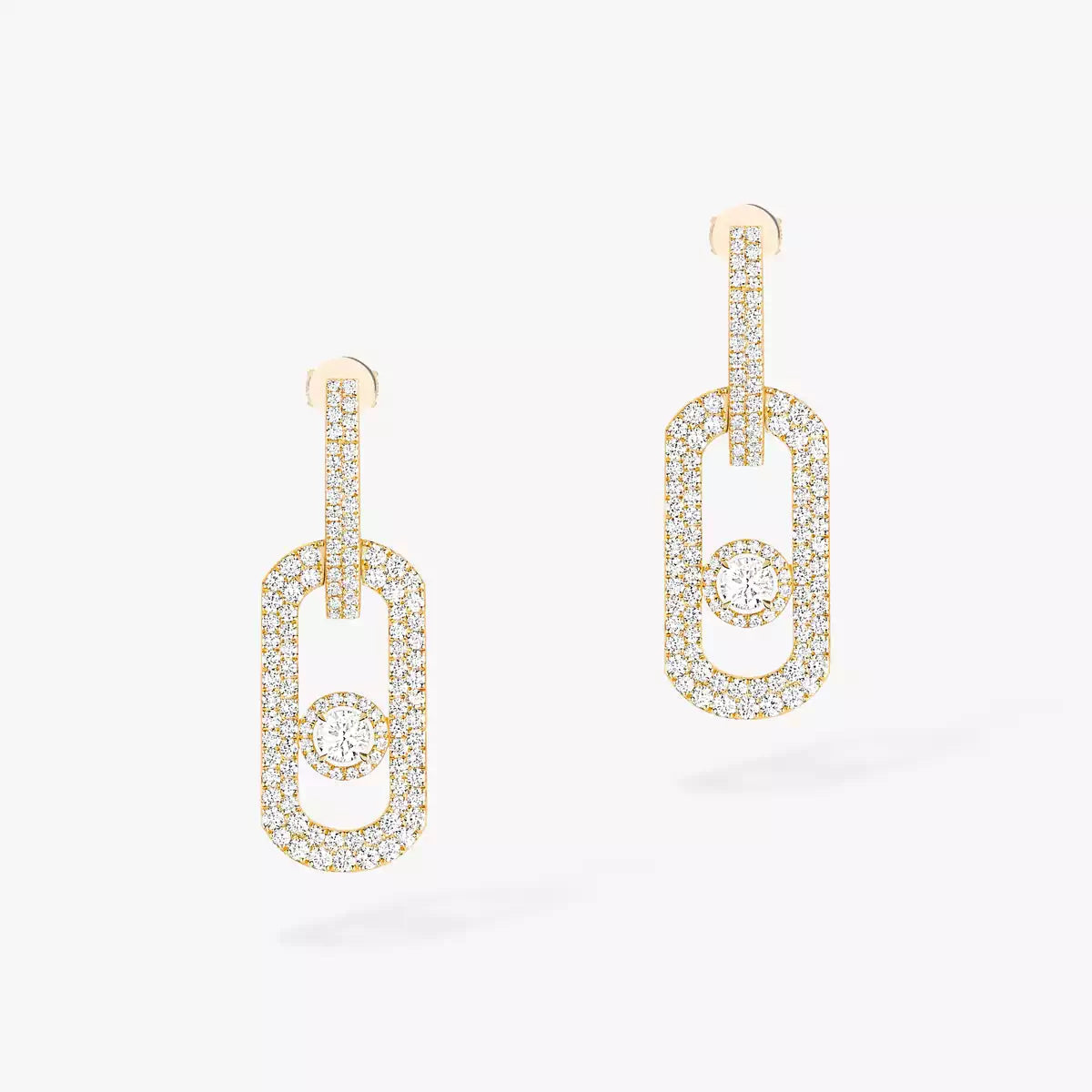 [Lumi Jewels]So Move XL Pave_-Set Diamond Pendant Earrings