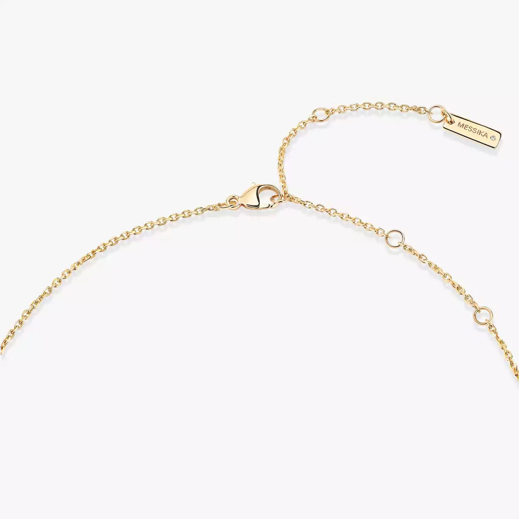 [Lumi Jewels]Lucky Eye Diamond Necklace in Rose Gold and Turquoise
