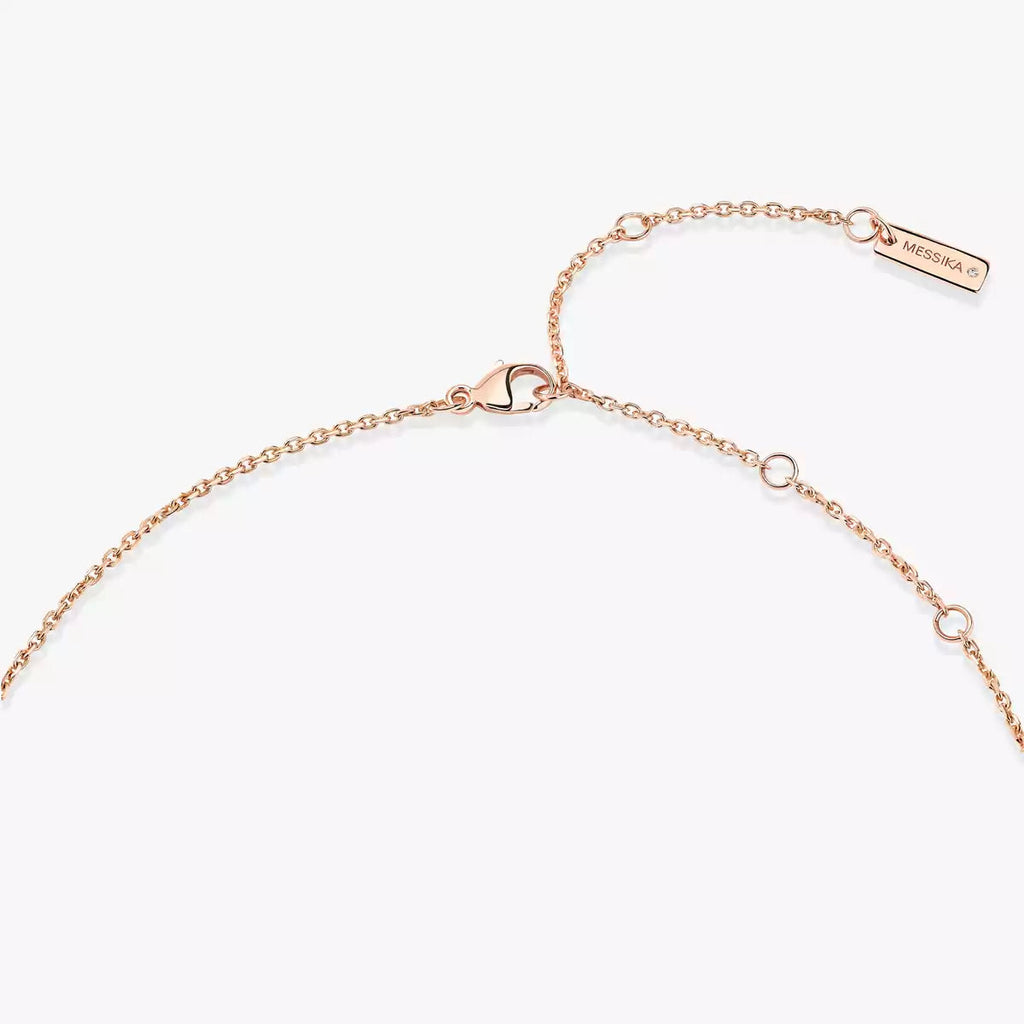 [Lumi Jewels]Lucky Eye Diamond Necklace in Rose Gold and Turquoise