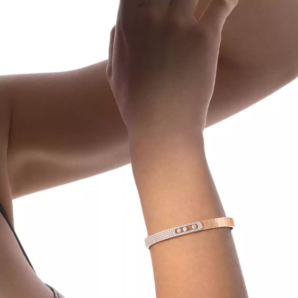 [Lumi Jewels]Move Noa Cisel¨¦ half pav¨¦ bangle