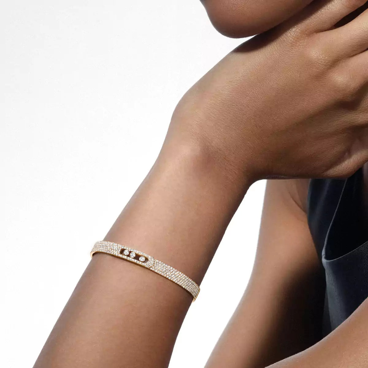 [Lumi Jewels]Move Noa Full Pav¨¦ Diamond Bangle Bracelet