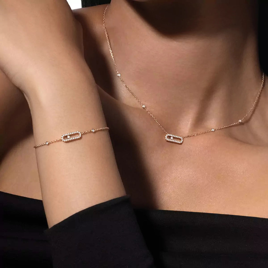 [Lumi Jewels]Diamond Necklace Move Uno