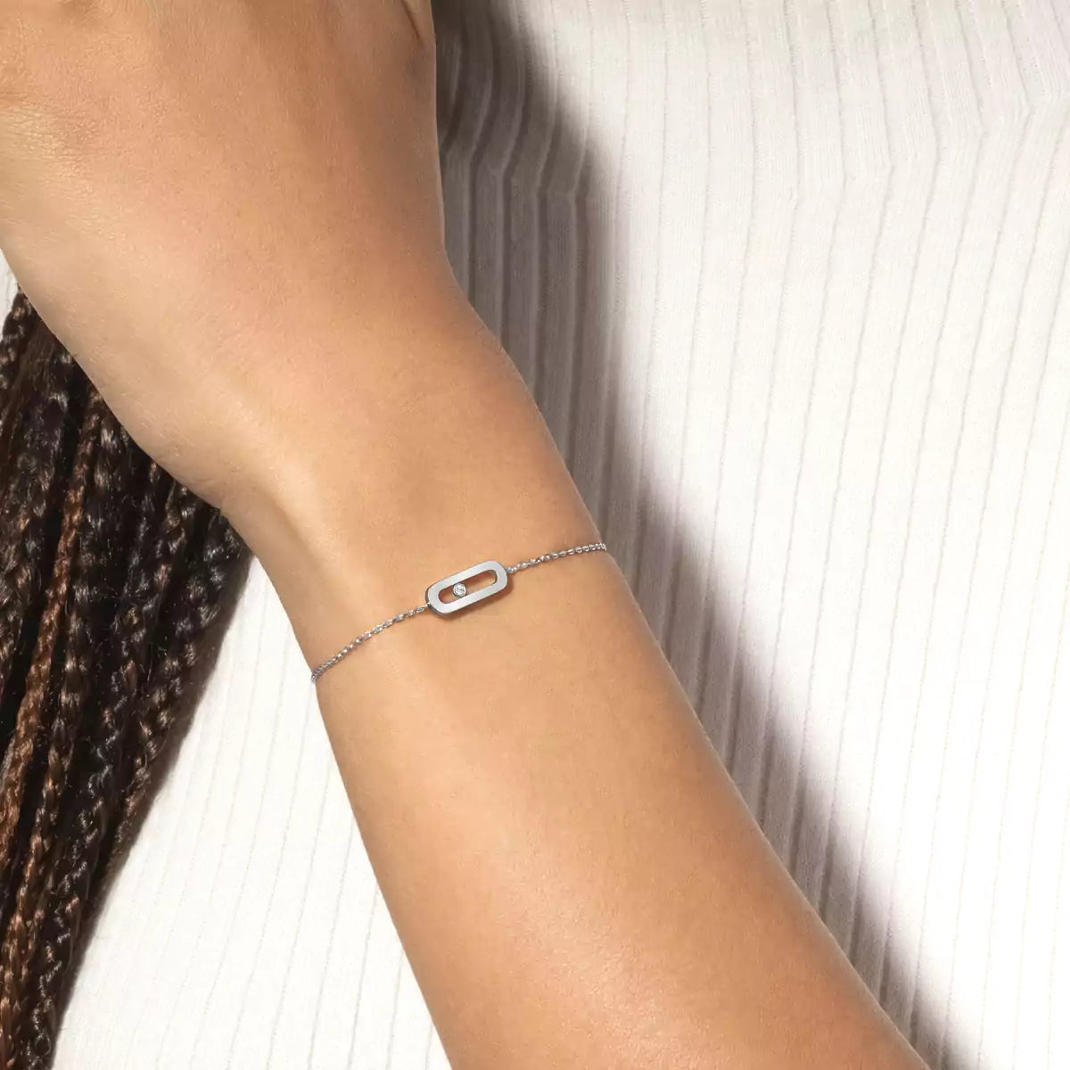 [Lumi Jewels]Move Uno Diamond Bracelet