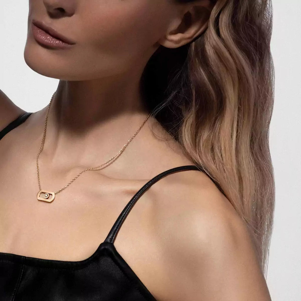[Lumi Jewels]So Move Diamond Necklace in Gold