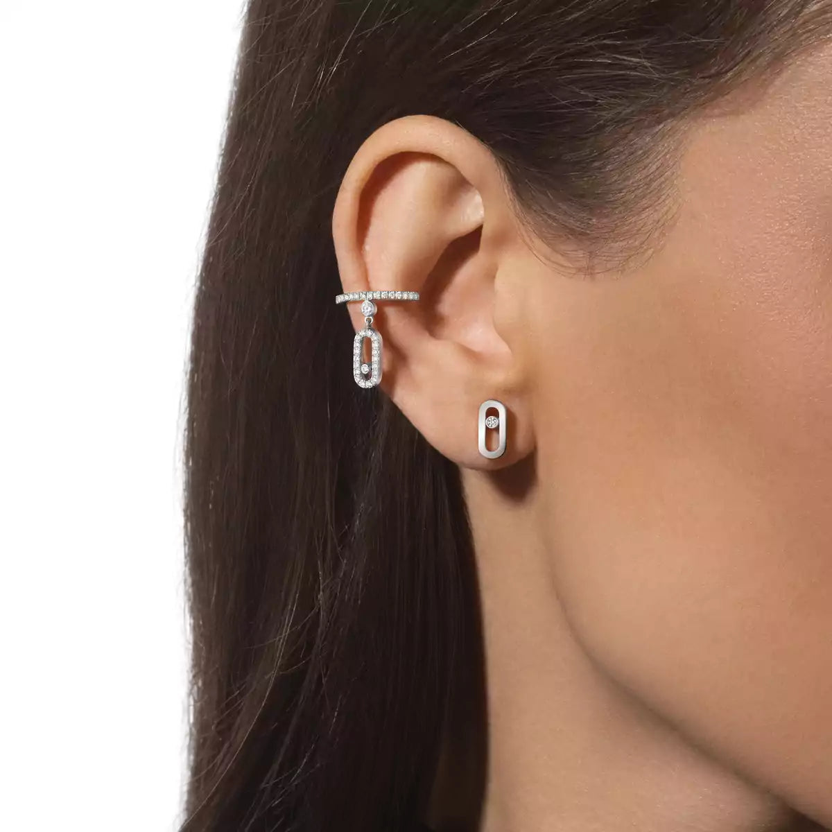 [Lumi Jewels]Move Uno Diamond Stud Earrings