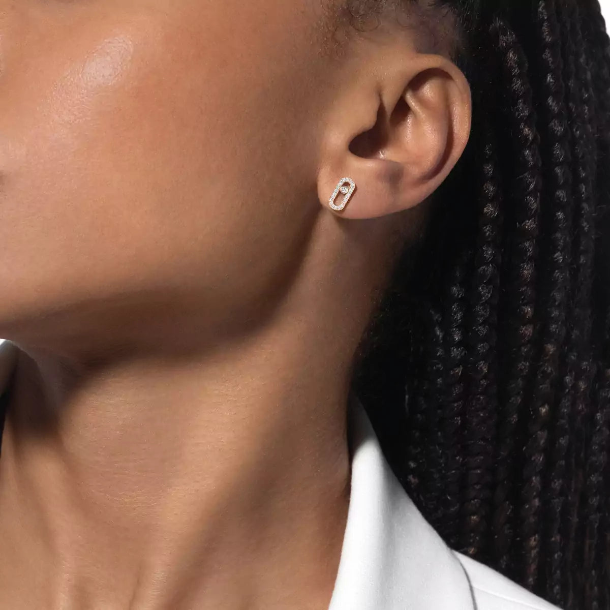[Lumi]Move Uno Diamond Earrings