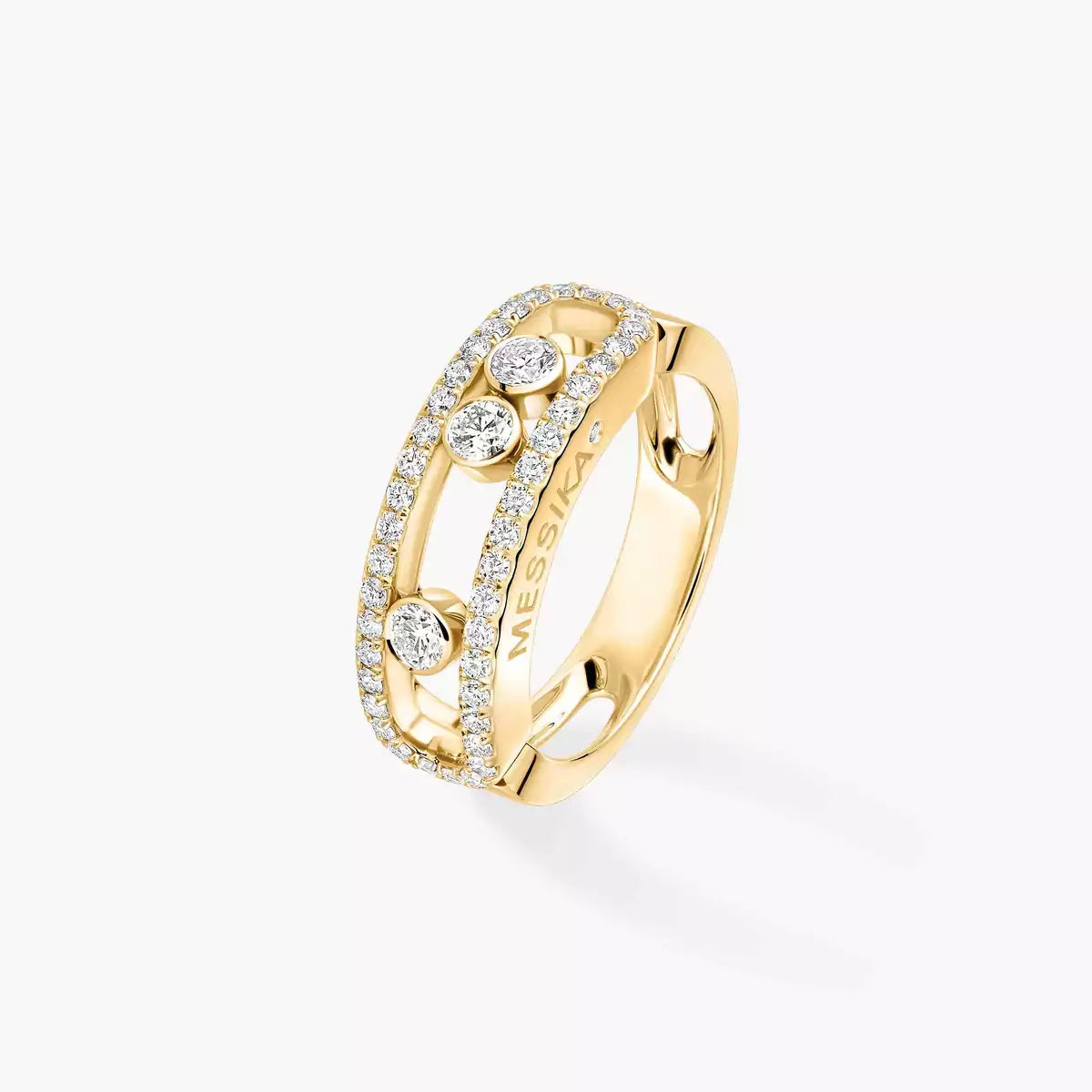 [Lumi Jewels] Move Gold Diamond Pave_ Ring