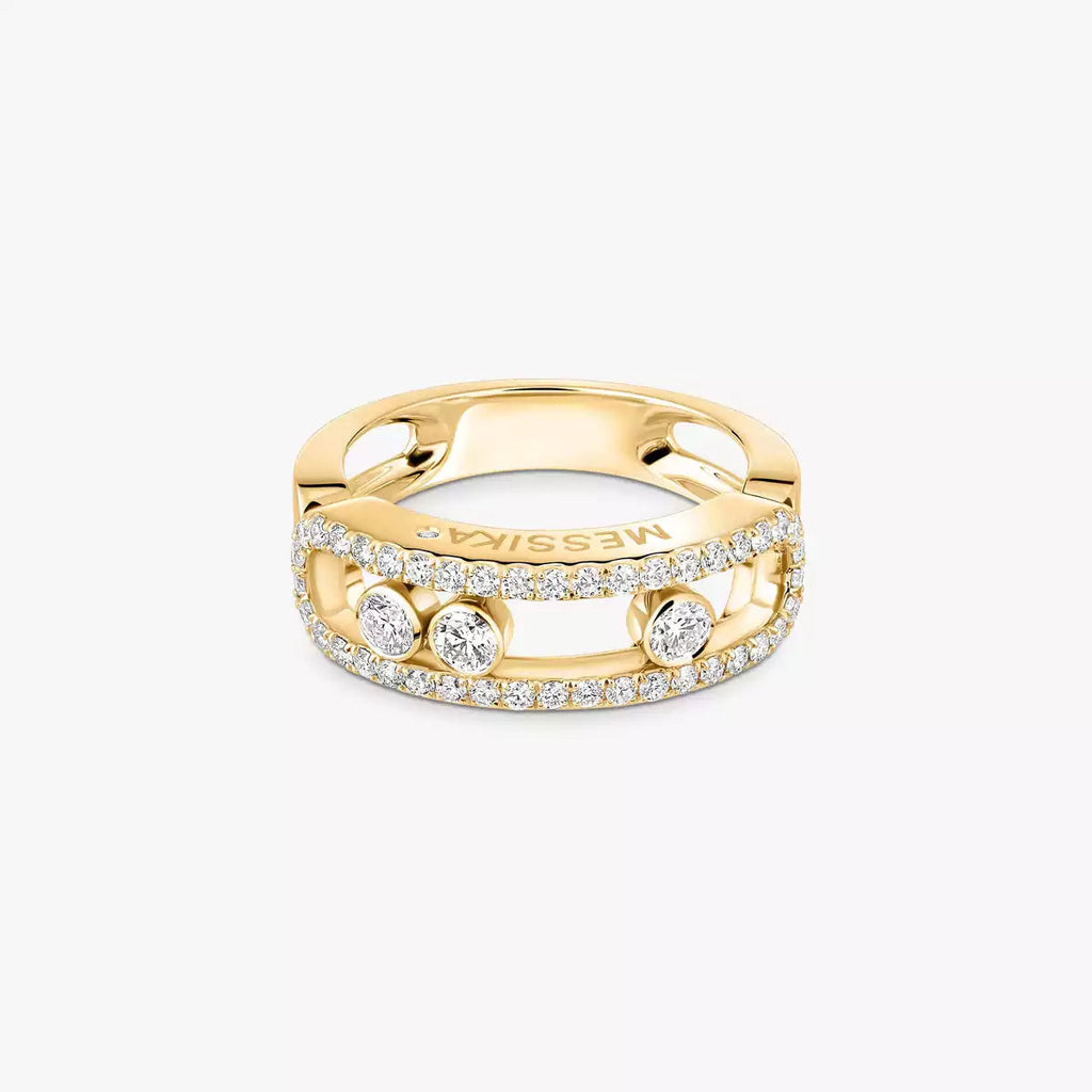 [Lumi Jewels] Move Gold Diamond Pave_ Ring