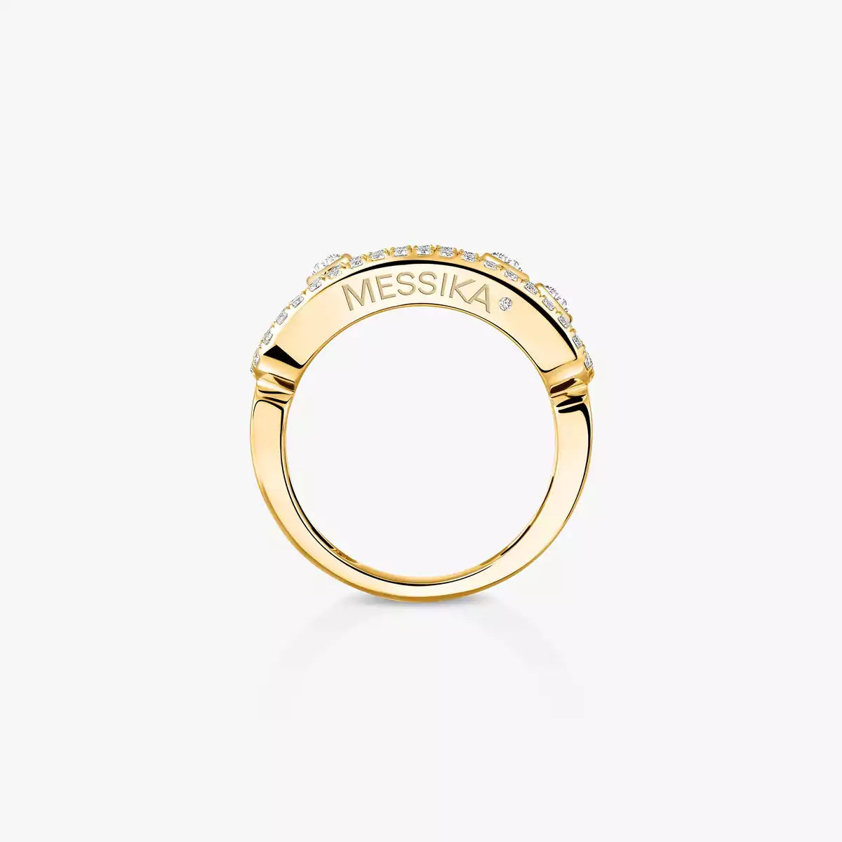 [Lumi] Move Gold Diamond Pave_ Ring