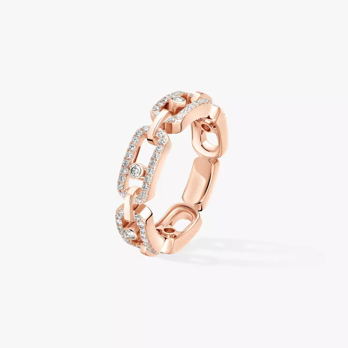 [Lumi Jewels]Move Link Pave_-Set Diamond Ring in Gold
