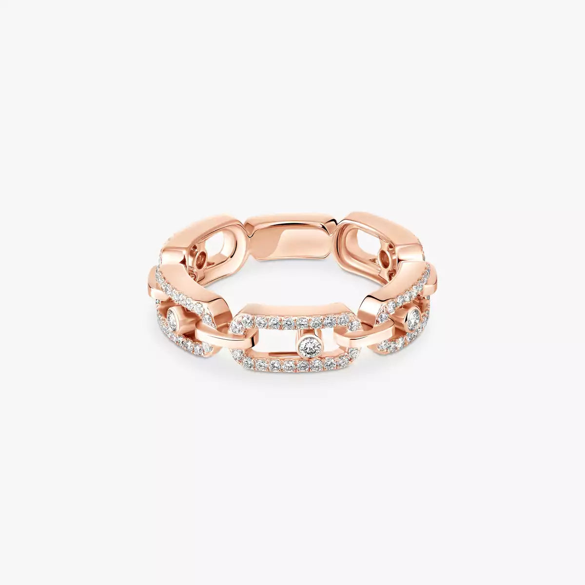 [Lumi]Move Link Pave_-Set Diamond Ring in Gold