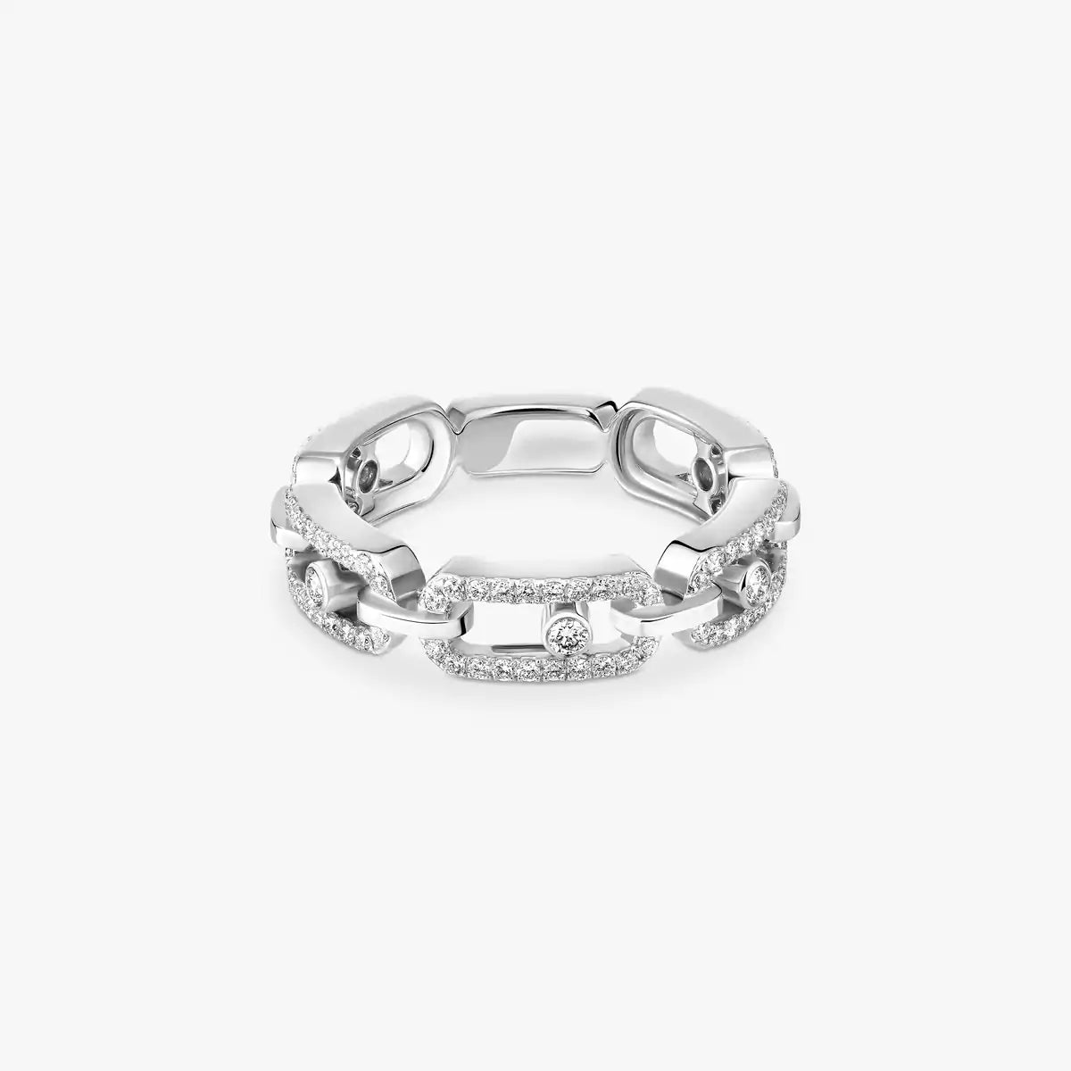 [Lumi Jewels]Move Link Pave_-Set Diamond Ring in Gold
