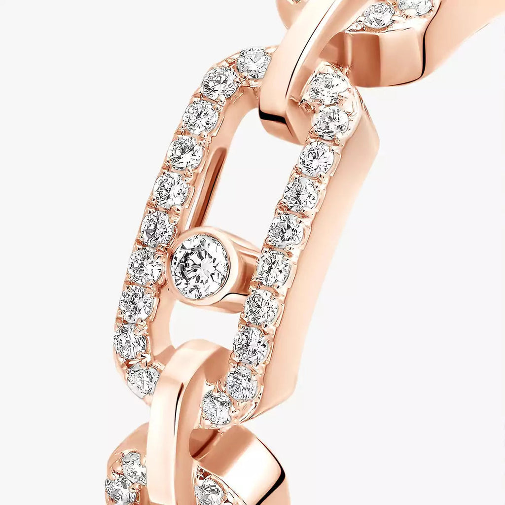 [Lumi Jewels]Move Link Pave_-Set Diamond Ring in Gold