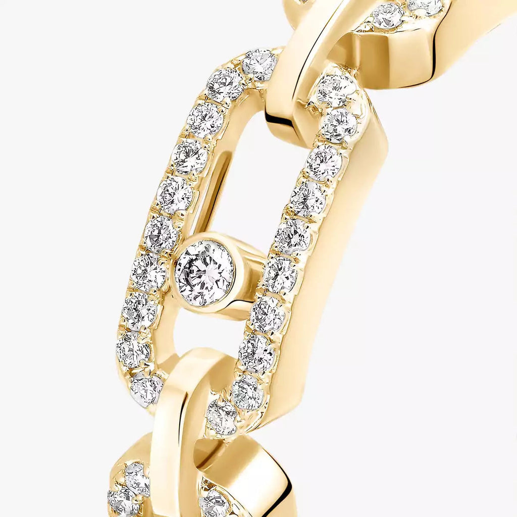 [Lumi]Move Link Pave_-Set Diamond Ring in Gold