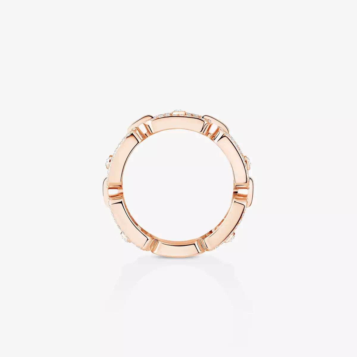 [Lumi Jewels]Move Link Pave_-Set Diamond Ring in Gold