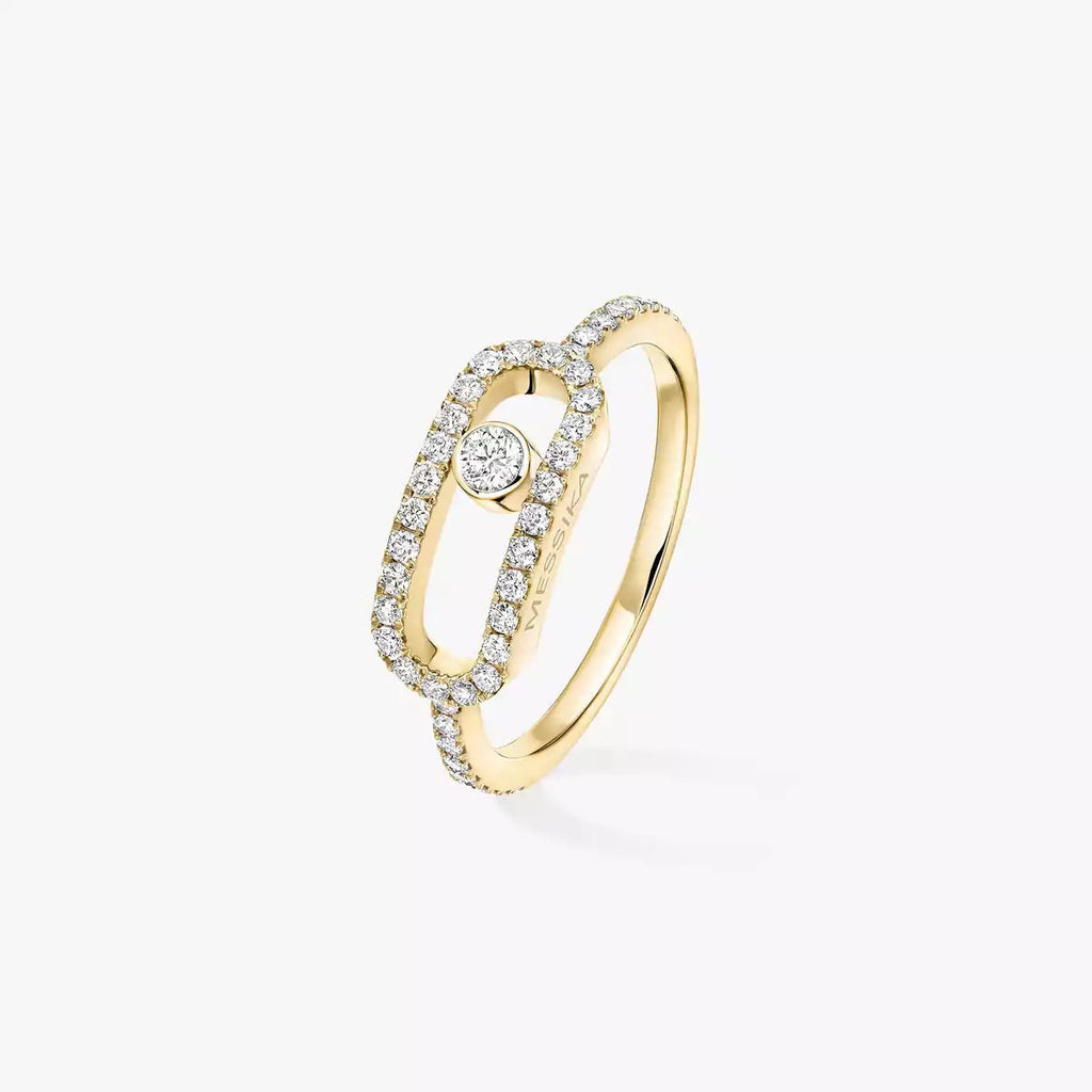 [Lumi]Move Uno Diamond Ring in Gold