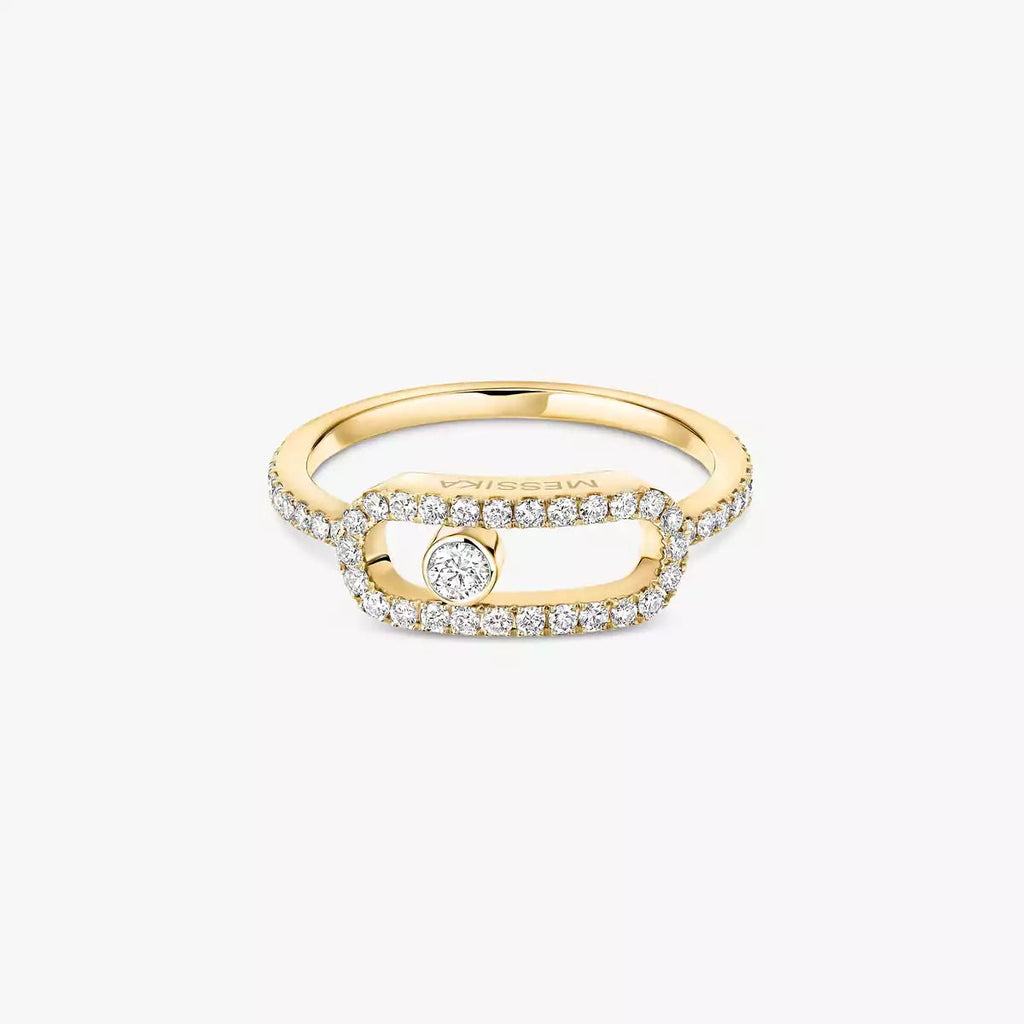 [Lumi]Move Uno Diamond Ring in Gold