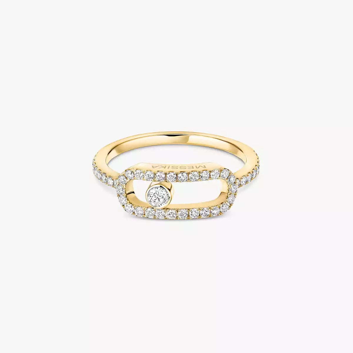 [Lumi]Move Uno Diamond Ring in Gold