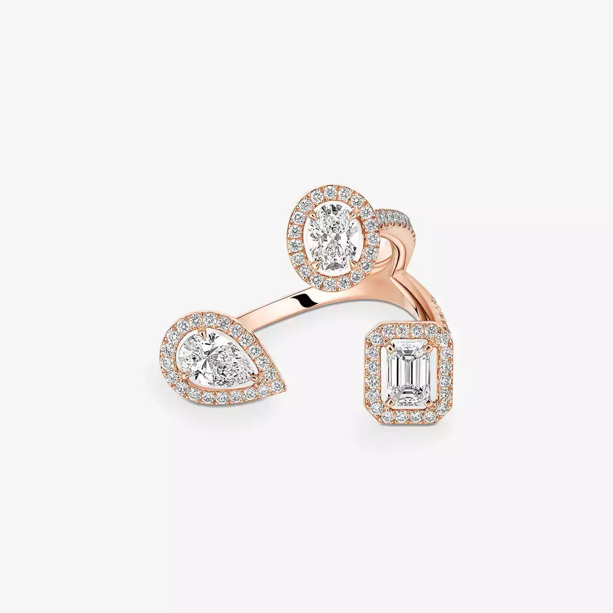 [[Lumi] Diamond Ring 0,25ct My Twin Trilogy