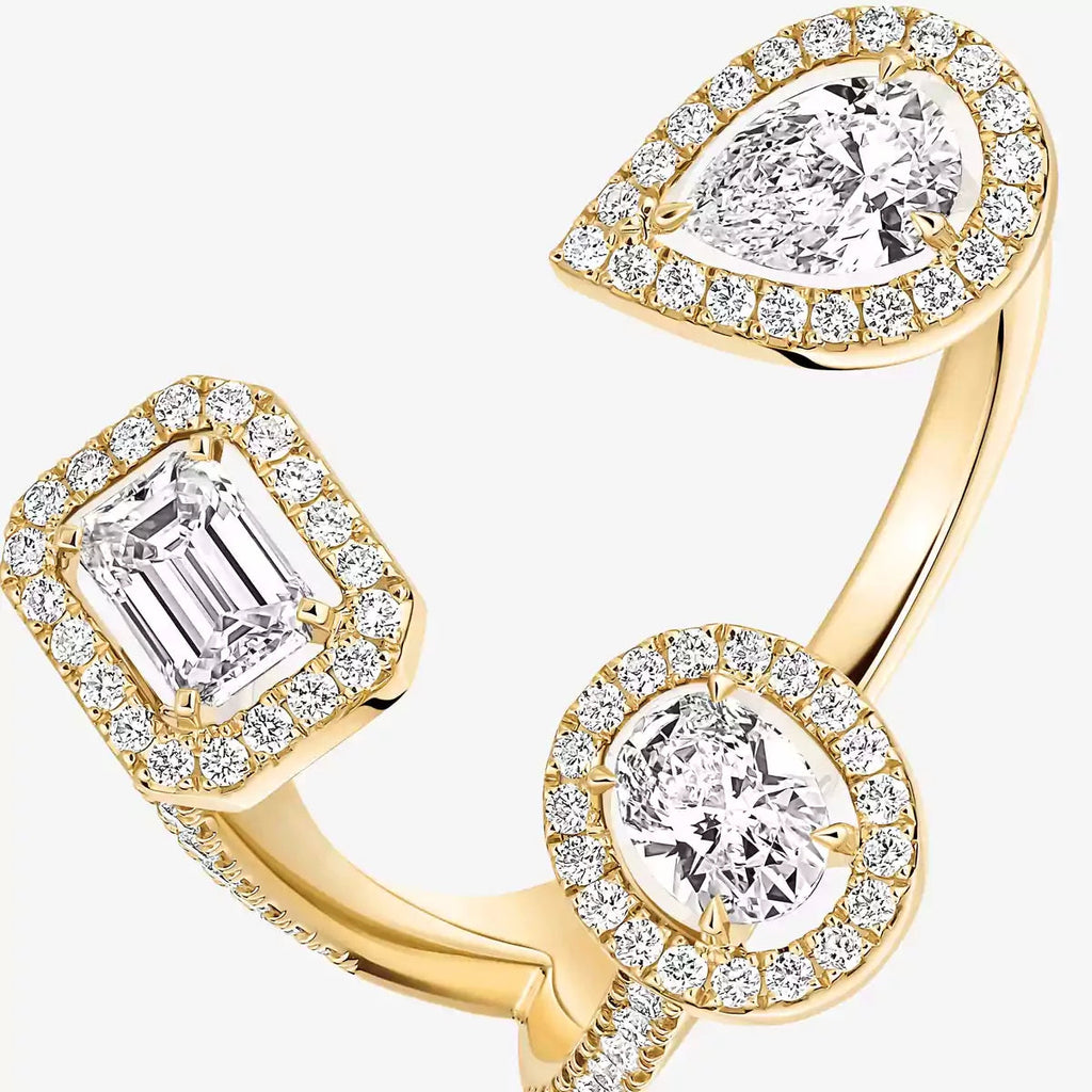 [[Lumi] Diamond Ring 0,25ct My Twin Trilogy