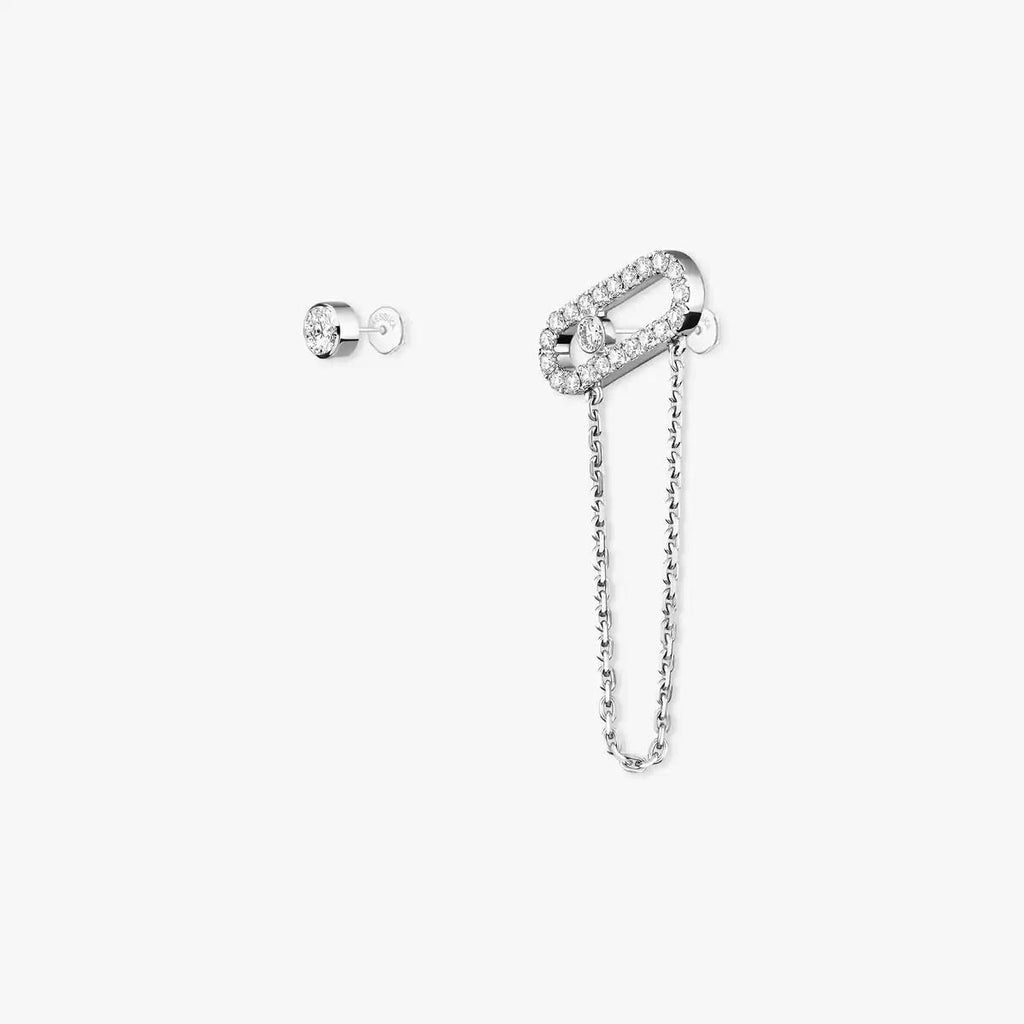 [Lumi]Move Uno Diamond Earrings